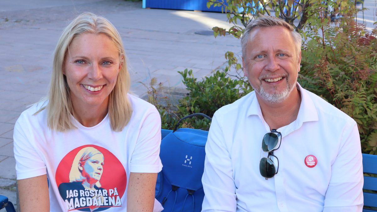 Patrik Isestad och Åsa Westlund